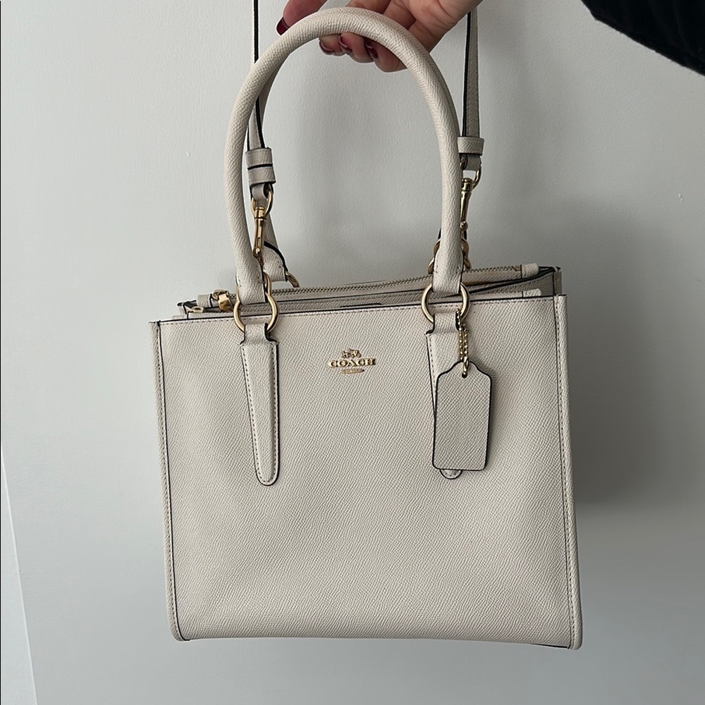 Coach Ivory Leather Handbag